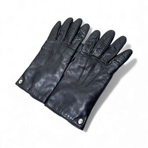 Coach Black Leather Gloves
